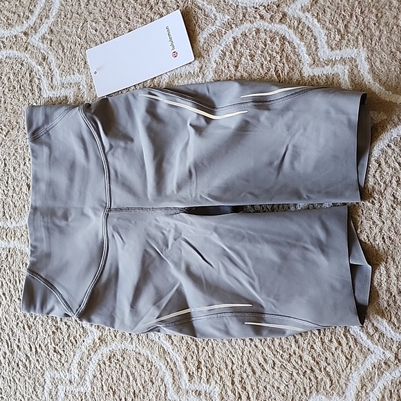 Lululemon Base Pace HR Short 8" *Reflective In Gull Grey NWT - Picture 3 of 8